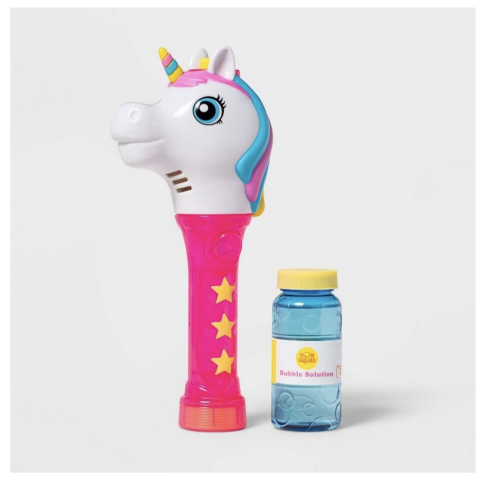 ISO Sun Squad Unicorn Light-Up Bubble Wand - Pink